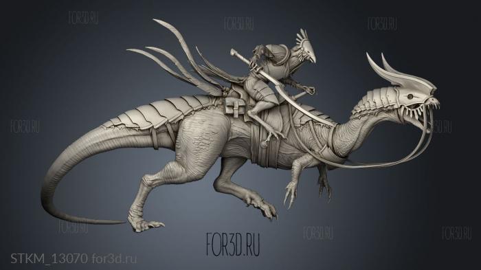 Dilophosaurus feroce Lord The attack cavalry stl model for CNC