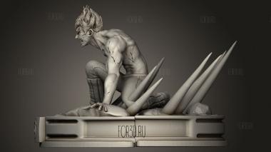 Диорама Майто Гай 3d stl модель для ЧПУ