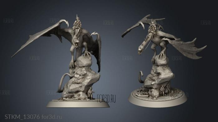 Diorama Nazgul Axes stl model for CNC