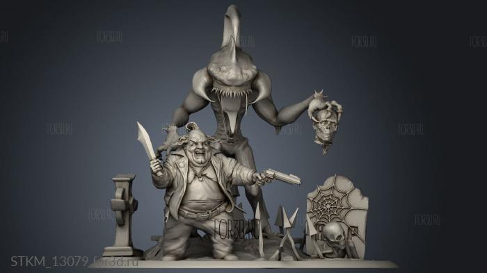 diorama violator 3d stl модель для ЧПУ