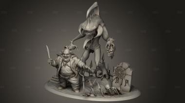 Нарушитель диорамы 3d stl модель для ЧПУ