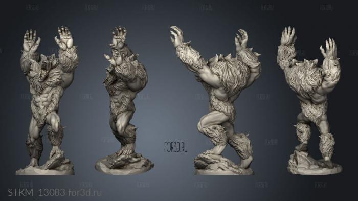 Dire Sasquatch 3d stl модель для ЧПУ