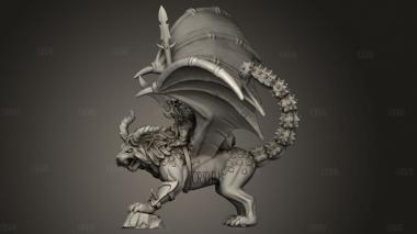 Повелитель ужасных эльфов мантикора 3d stl модель для ЧПУ