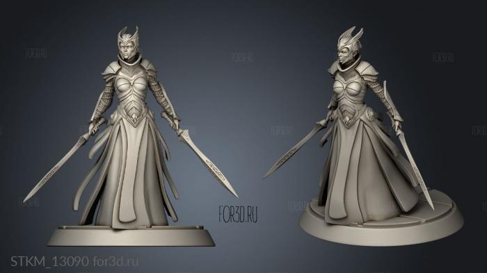 Female Knight stl model for CNC