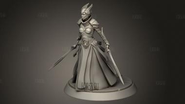 Женщина-Рыцарь 3d stl модель для ЧПУ