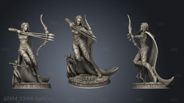 Divine Archer Sirena stl model for CNC