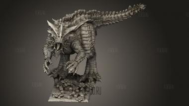 ДИКИЙ КАРНОЗАВР 3d stl модель для ЧПУ