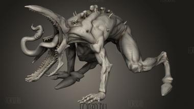 Птичий Упырь-монстр 3d stl модель для ЧПУ