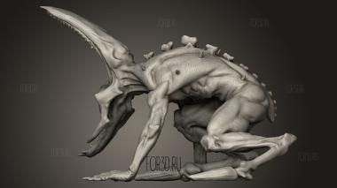 Птичий Упырь-монстр 3d stl модель для ЧПУ