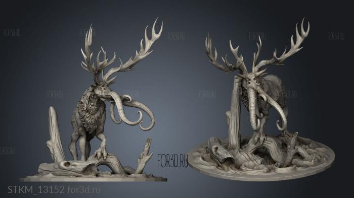 Draco Eldritch Century Hellstag and Horrid Deer monsters mon hell stag ec stl model for CNC