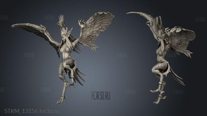 Monster Rampage Harpie Lady Landing stl model for CNC