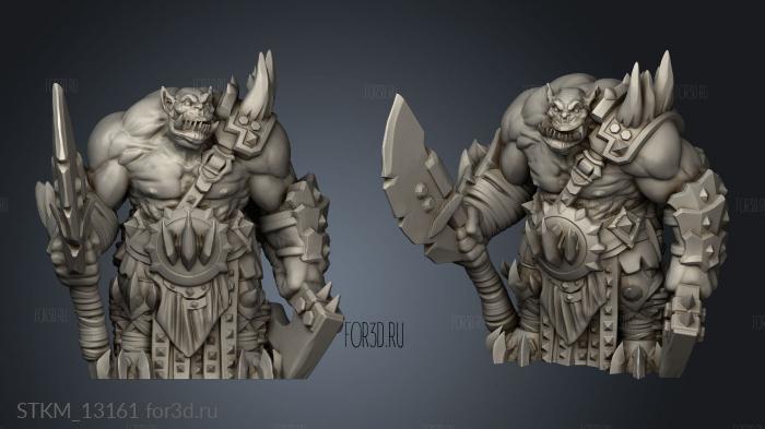 Orc Berserker stl model for CNC