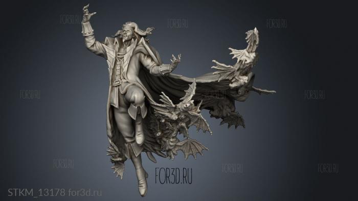 Dracula Diorama stl model for CNC