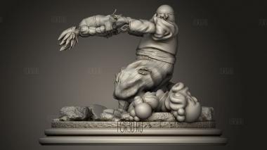 Dragon Ball Вегета против Android диорамы 3d stl модель для ЧПУ