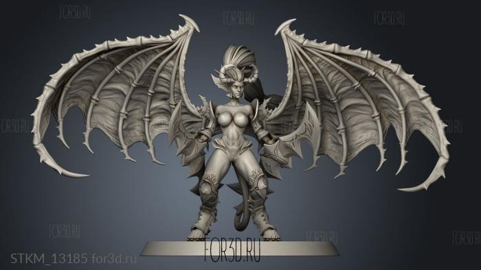 Drow Demonic Valkyrie Includes Pinup var 3d stl модель для ЧПУ