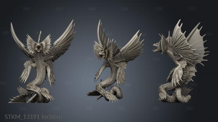 EPIC Aquatic Dragon stl model for CNC