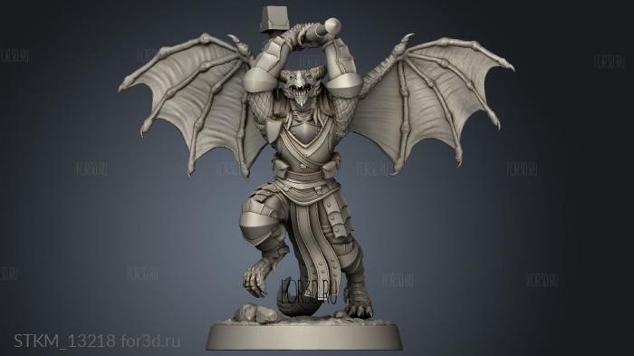 Dragon War Wyrmblood Elites trapper lodge Elite Draconian stl model for CNC