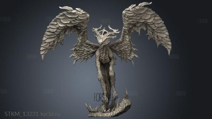 Dragons The Red Moon Dehrilya stl model for CNC