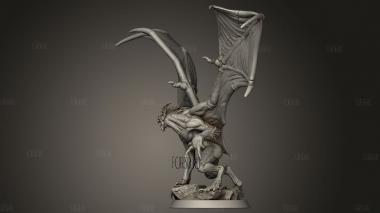 Летающие Вампиры Вампир Приседает 3d stl модель для ЧПУ