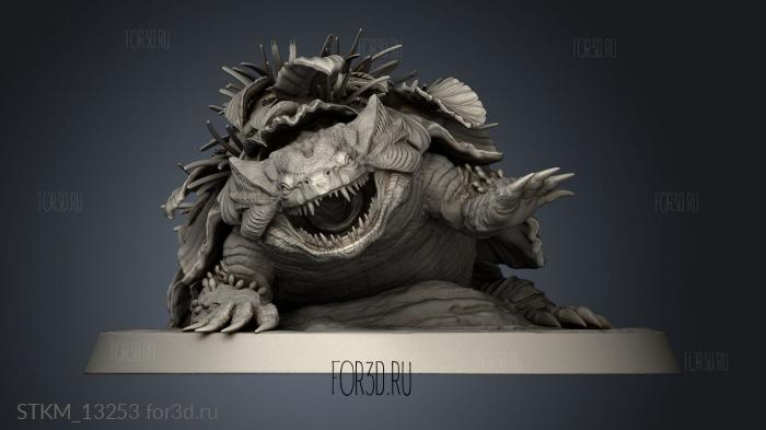 Elder Terrasaur angry back stl model for CNC