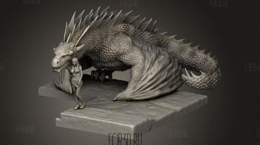 ЛЕСТНИЦА Дрогона Дейенерис 3d stl модель для ЧПУ