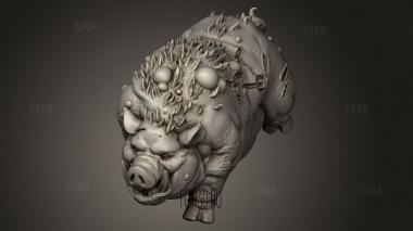 Пьяный Темные тайны Грейвудской деревенской свиньи 3d stl модель для ЧПУ