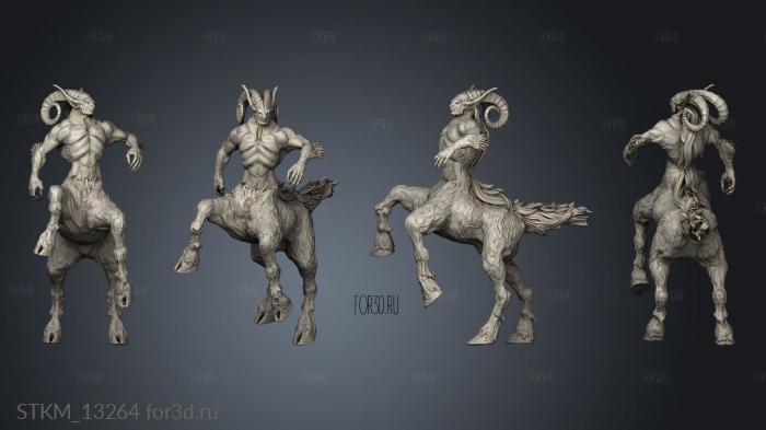 Fey Woods Centauroid Satyr Attacking 3d stl модель для ЧПУ