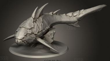 Данкл Саурус 3d stl модель для ЧПУ