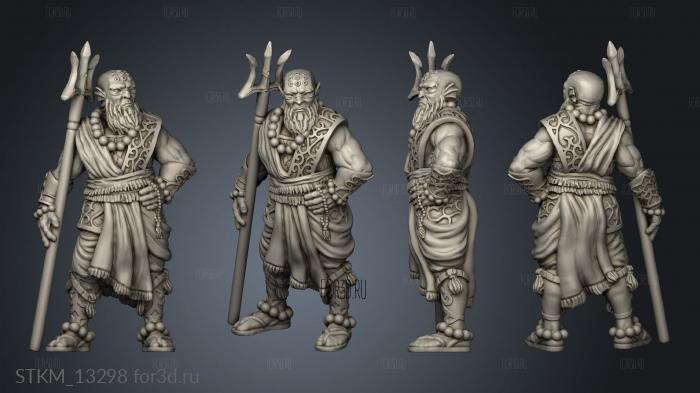 eac ebff mohlevtir water genasi monk 3d stl модель для ЧПУ