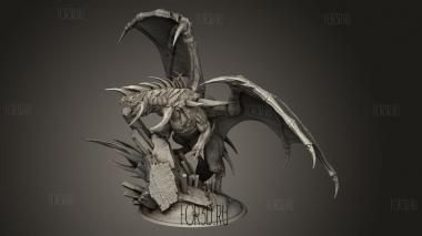 Старший Хрустальный Дракон 3d stl модель для ЧПУ
