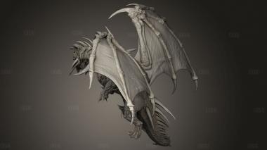 Старший Хрустальный Дракон 3d stl модель для ЧПУ