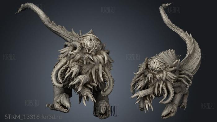 Elder Gods Byatis stl model for CNC