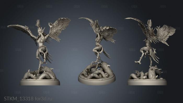 Monster Rampage Harpie Lady Landing stl model for CNC