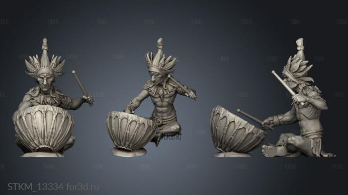 Fey Woods Forest Gnome Drums stl model for CNC