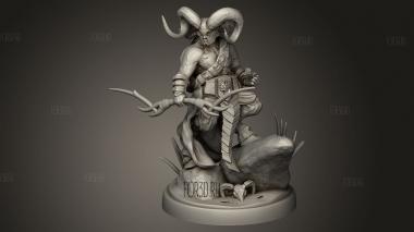 Лук Сатира Из Волшебного Леса 3d stl модель для ЧПУ