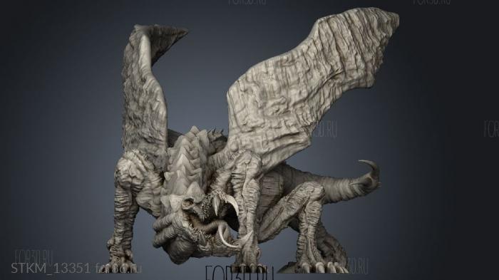 EPIC Dragon Abomination stl model for CNC