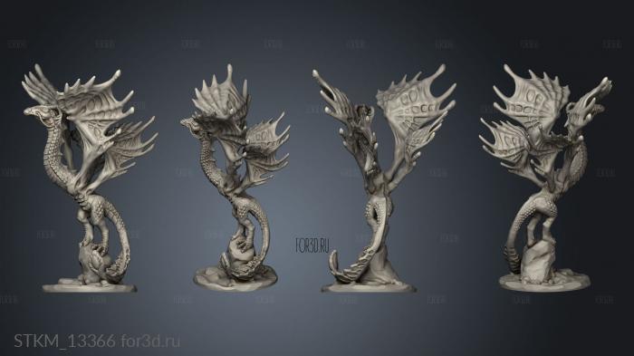 Fey Dragon stl model for CNC