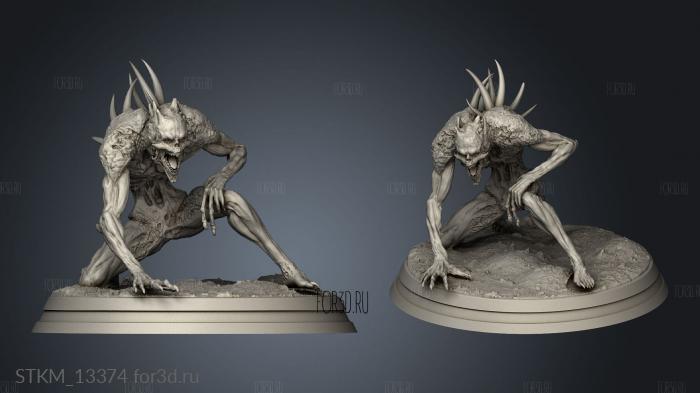 Ghoul Spikes stl model for CNC