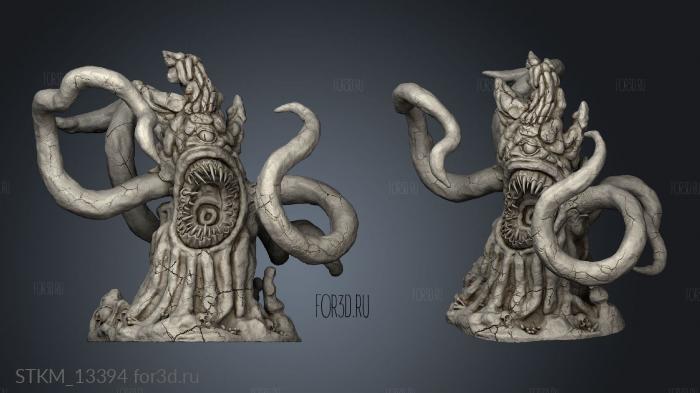 Psionic Overlords Tentacle Rock Angry stl model for CNC