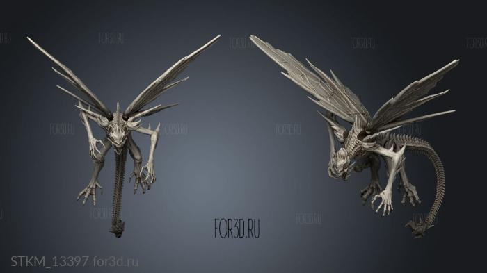 Recess Bones Bone Devil Flying stl model for CNC