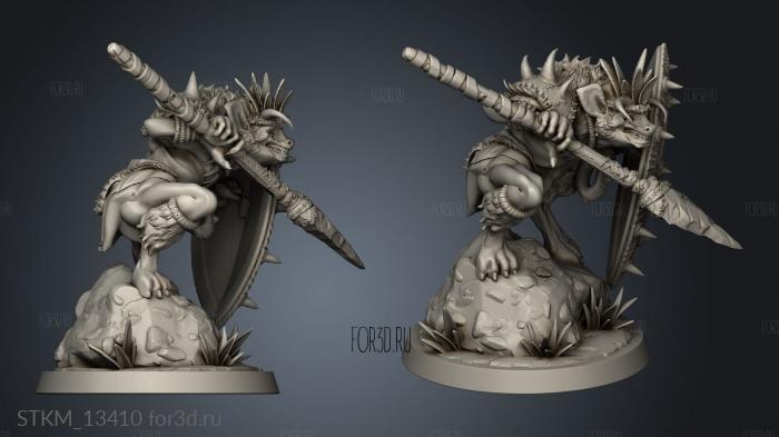 gnoll 3d stl модель для ЧПУ