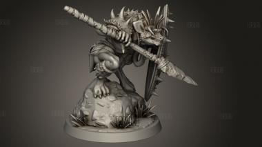 Гнолл 3d stl модель для ЧПУ