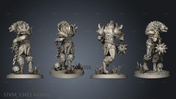 gnoll stl model for CNC