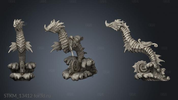 End Depth seahorse mount 3d stl модель для ЧПУ