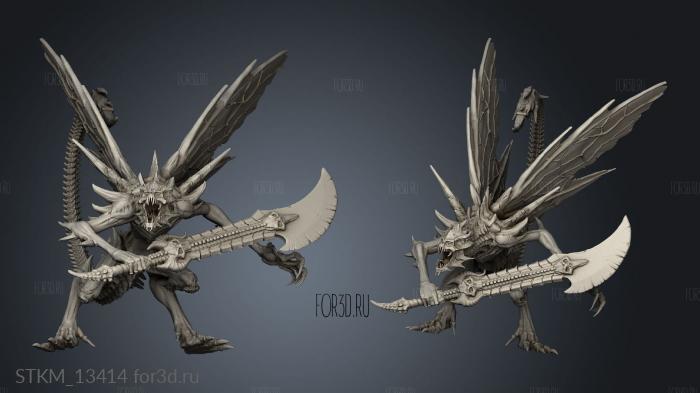 Recess Bones Bone Devil Sword stl model for CNC