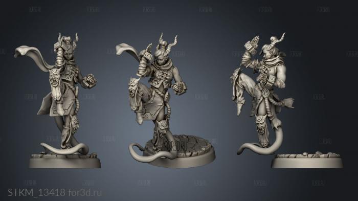 Epic Adventure Infernal Heroes monk basic stl model for CNC