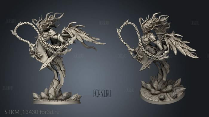 Epic Boss Malkaya the Fallen stl model for CNC