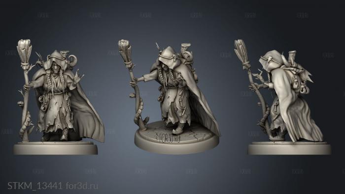 Fey Woods Baba Yaga stl model for CNC