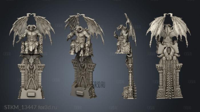 Recess Bones Demon Lord Throne Huge 3d stl модель для ЧПУ