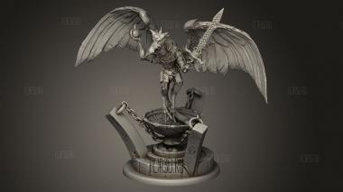 Ритуальный Алтарь из Костей Демона-Стервятника 3d stl модель для ЧПУ